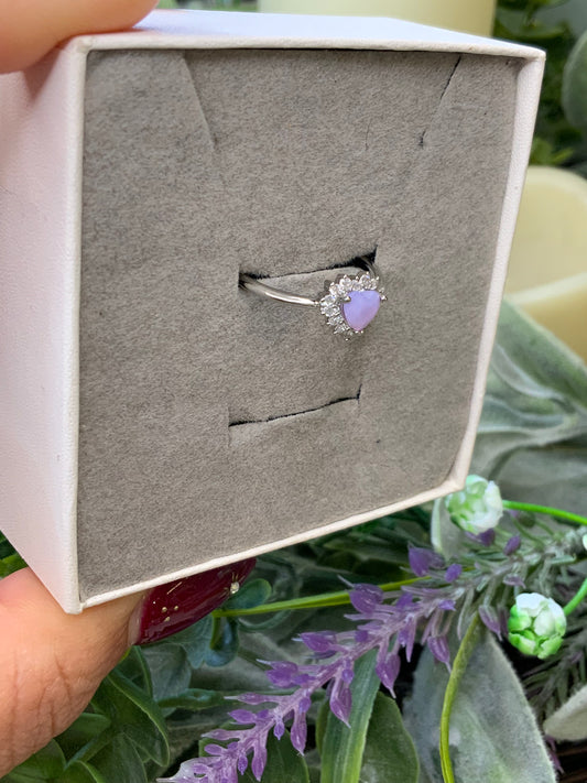 Lavender moon ring