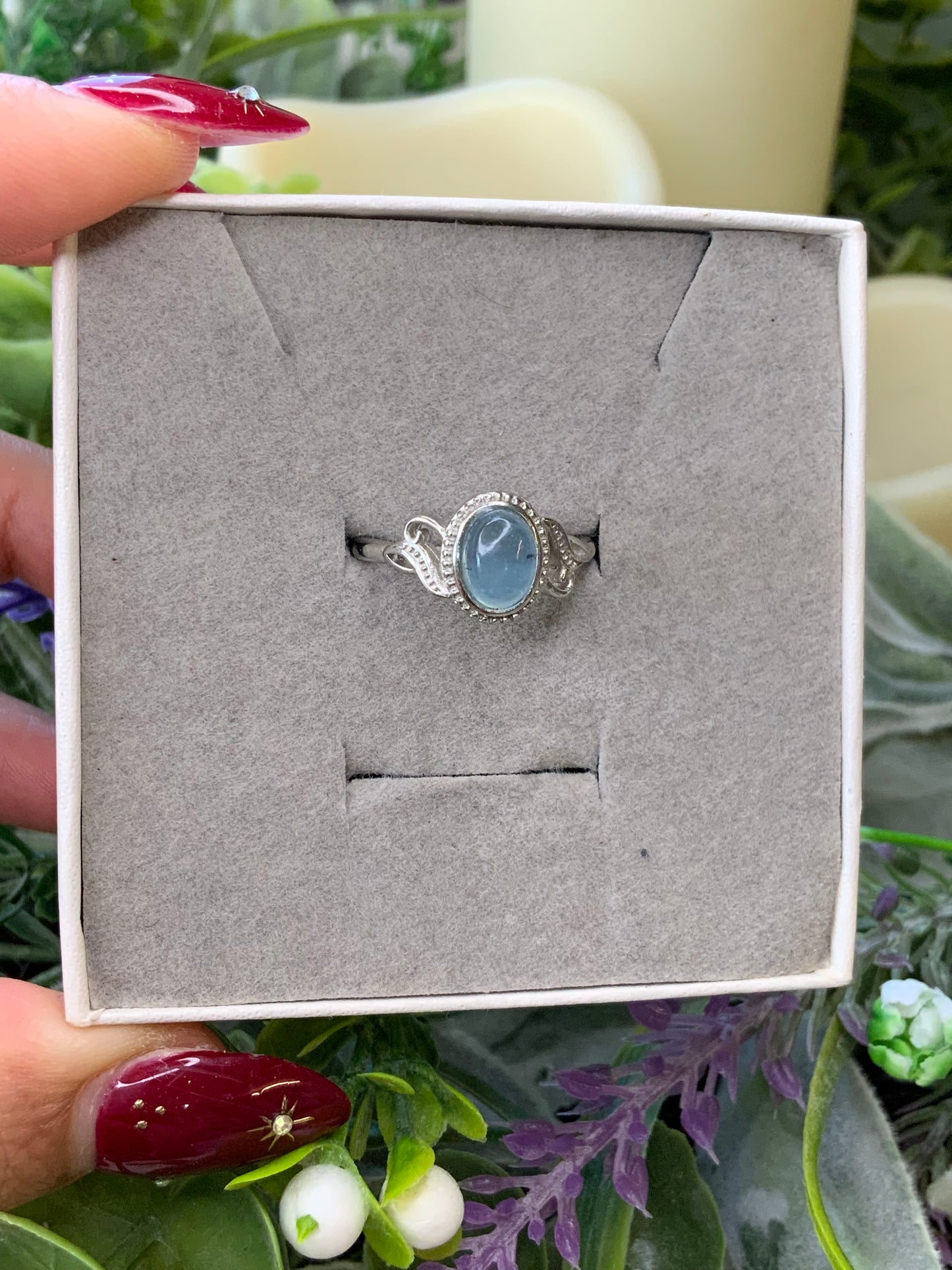 Aquamarine ring