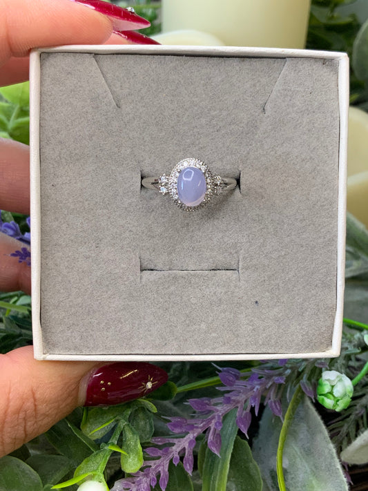 Lavender moon Quartz ring style 3