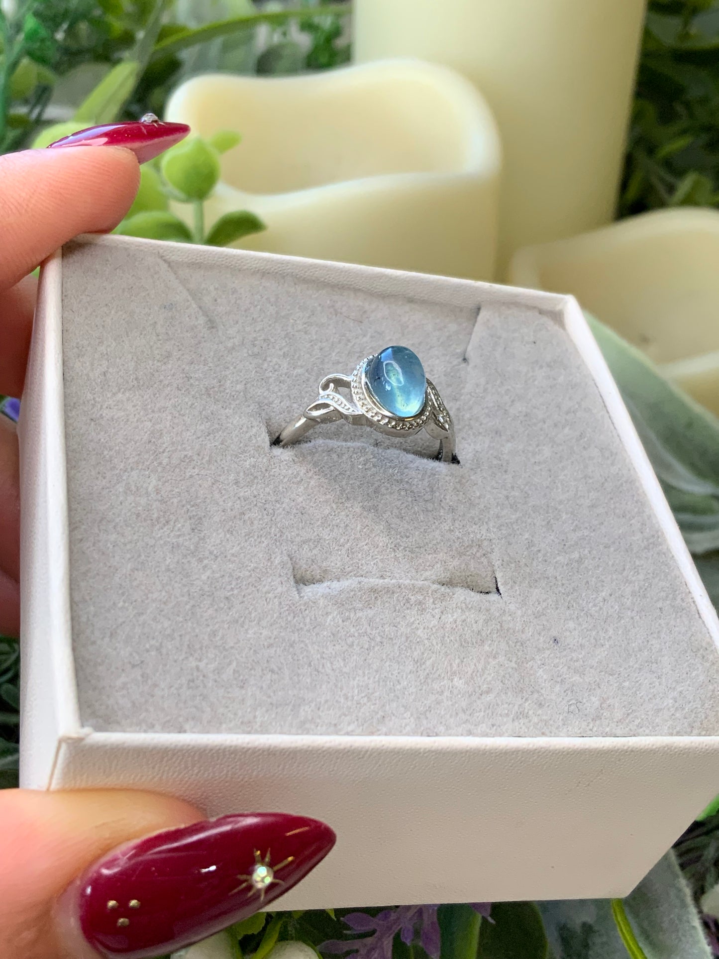 Aquamarine ring