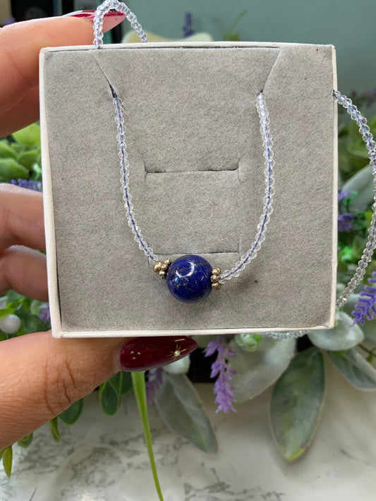 Sodalite crystal choker