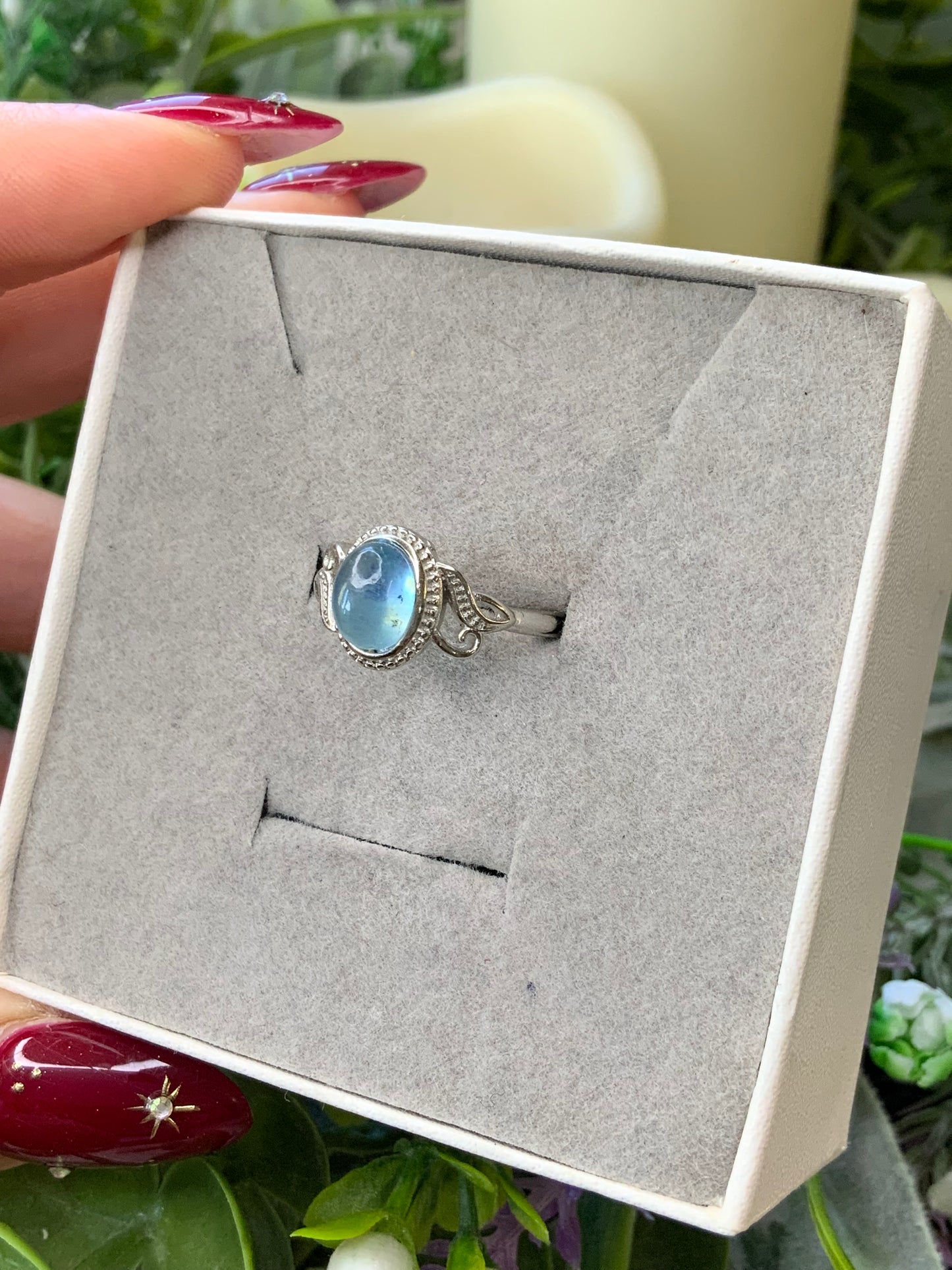 Aquamarine ring