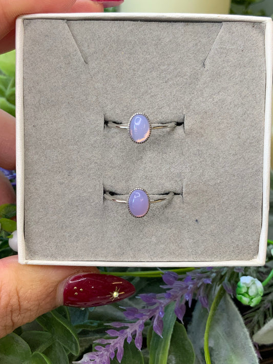Lavender moon Quartz ring style 2