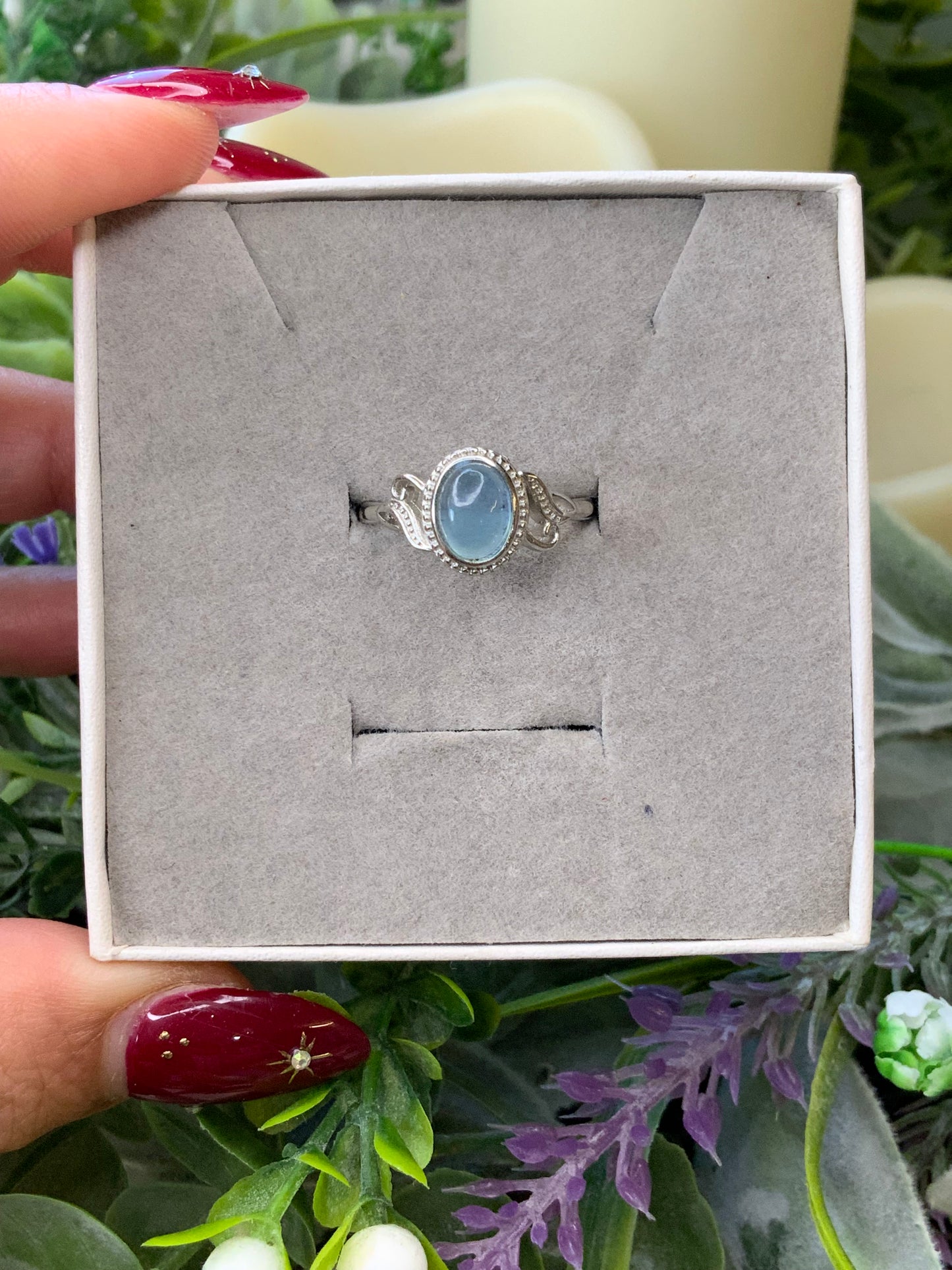 Aquamarine ring