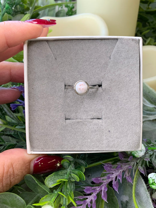 Pink Larimar Ring