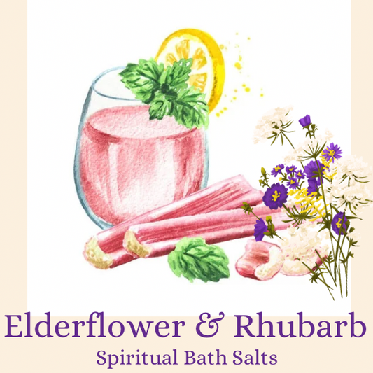 Elderflower & Rhubarb Bath Salts