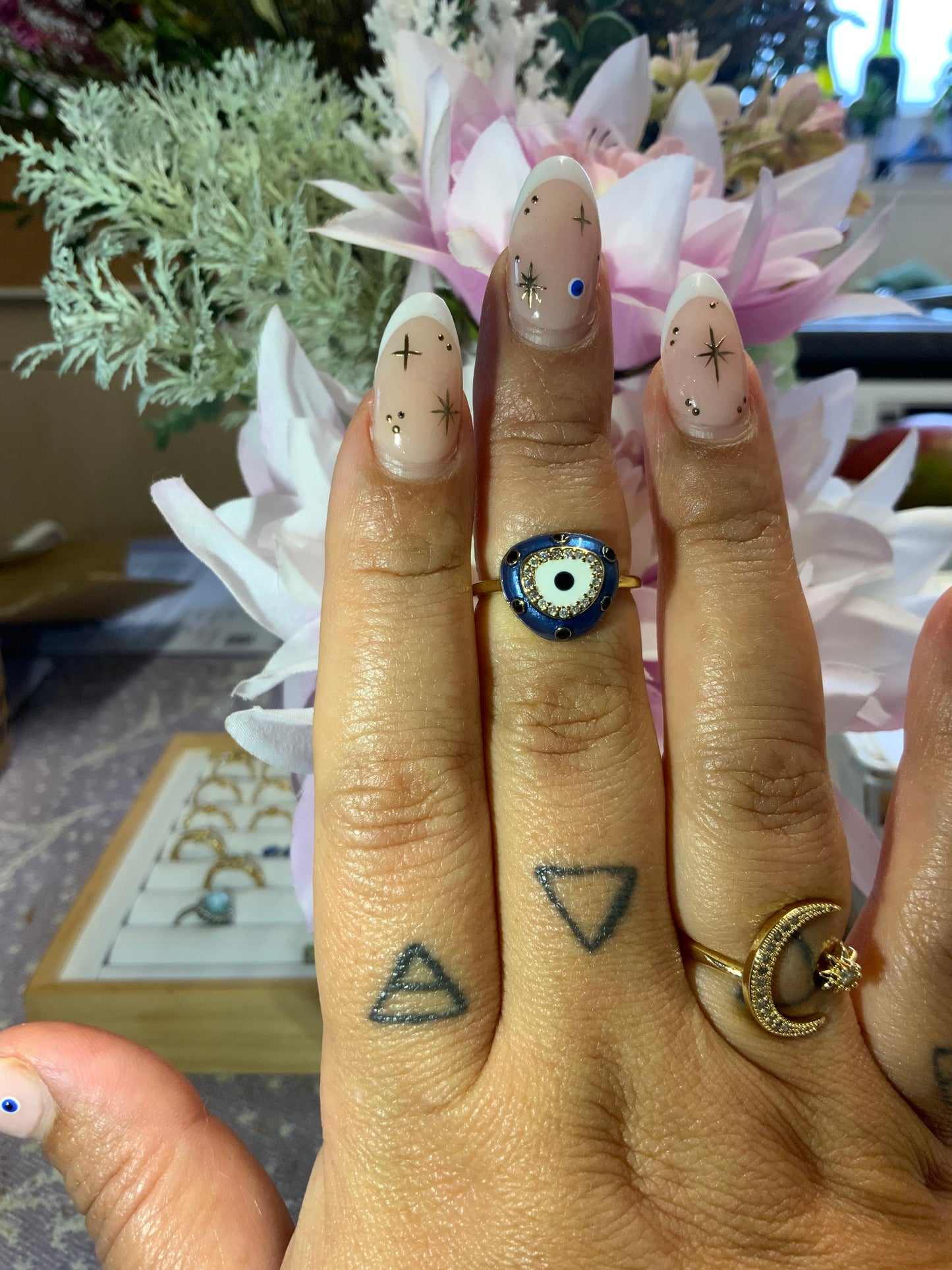 Evil eye ring