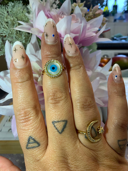 Evil eye ring