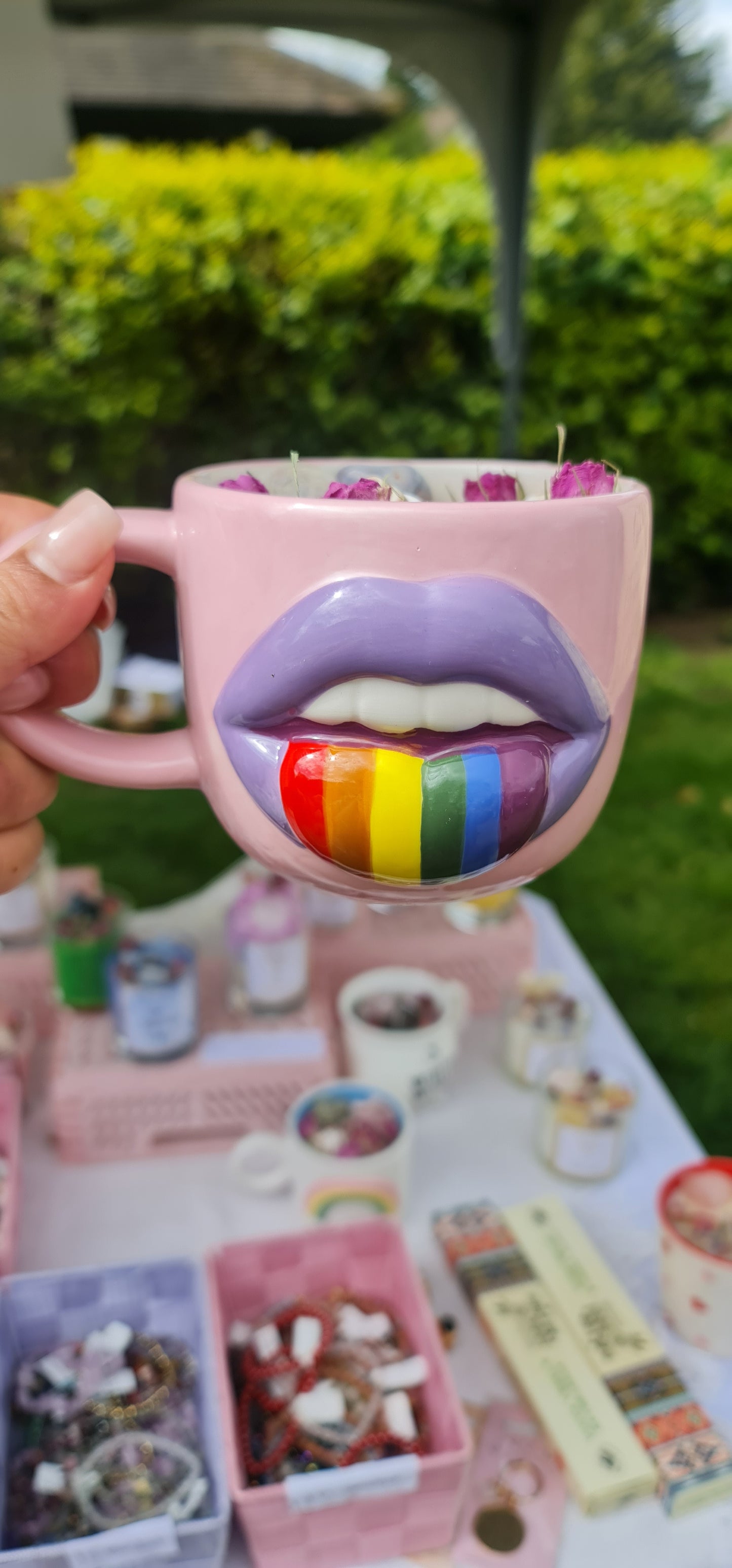 Ltd Edition lip mug candle