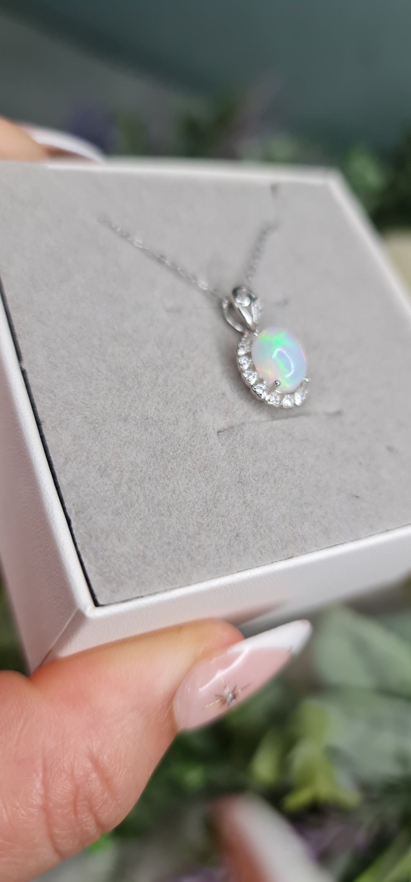 S925 Opal Necklace